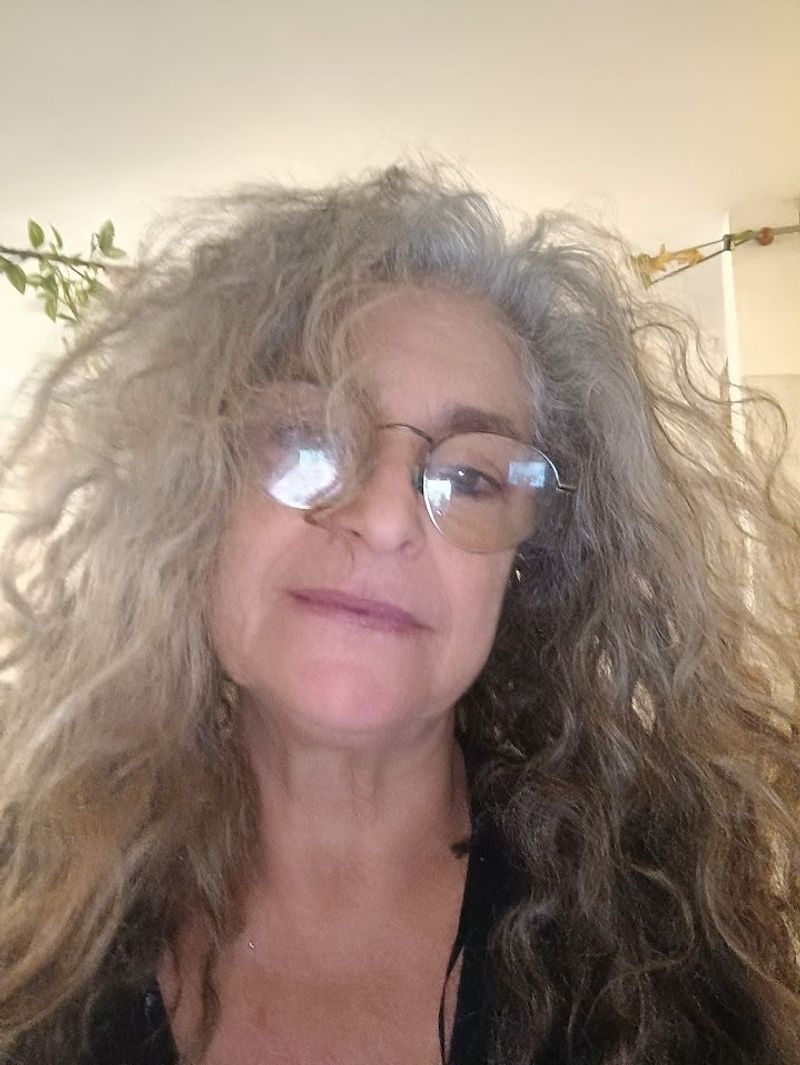 Ravit Bakish in the studio